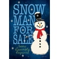 thumbnail image 2 of Marrott, Stephanie 11x14 White Modern Wood Framed Museum Art Print Titled - Snowman For Sale, 2 of 4