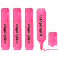 thumbnail image 1 of Uxcell Highlighter Pen, 4 Pack Water Based Broad Tip Writing Marker Pens Cute Pastel Colored Highlighter Studying Supplies for Office Home Daily Use, H5713 Pink, 1 of 6