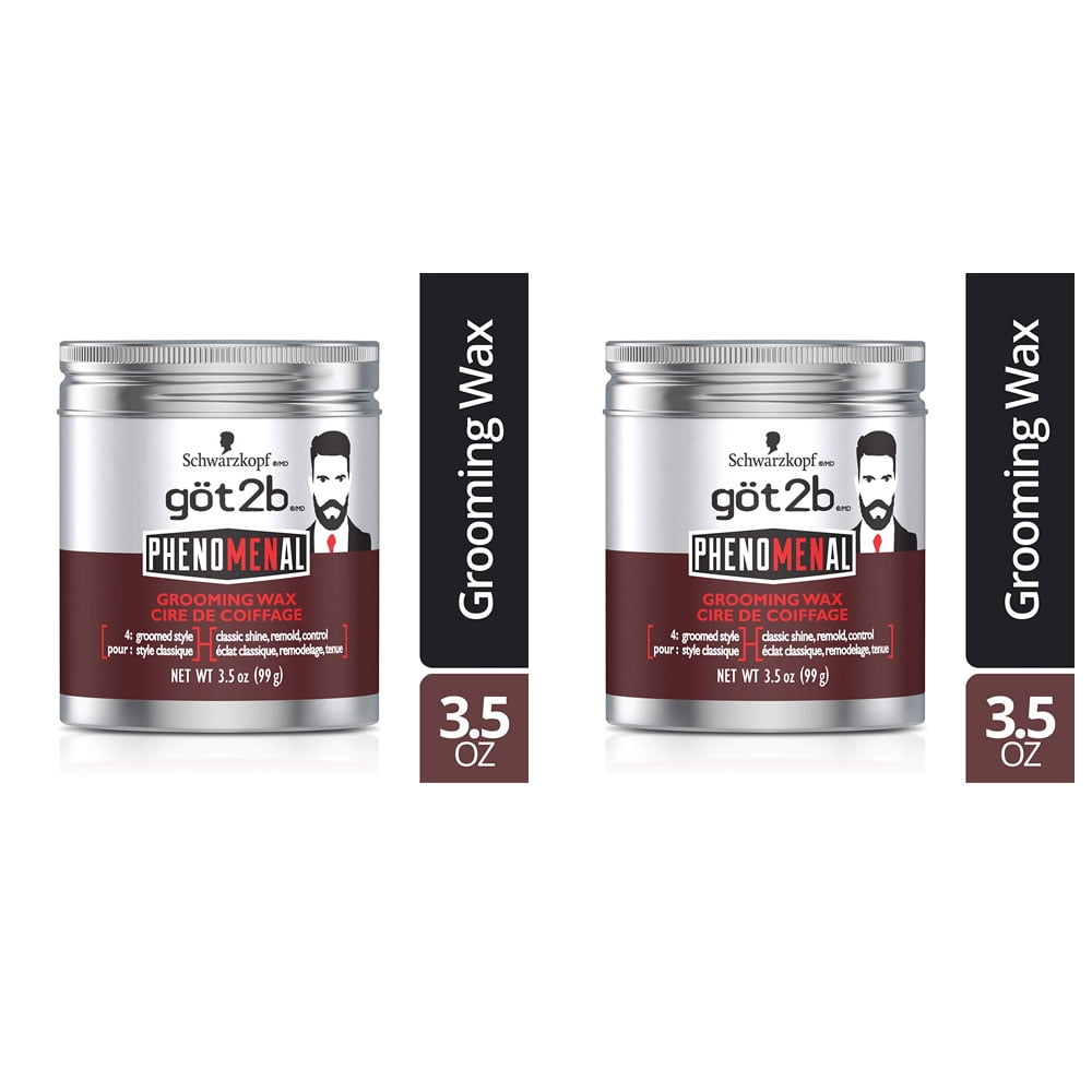 (2 Pack) Got2b Phenomenal Grooming Hair Wax 3.5 Ounce