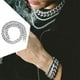 thumbnail image 3 of Cadena cubana jinwen moda fuerte regalo grueso pesado Enlace Punk sólido Bling diamantes de imitación collares de Hip Hop Plata 19.68 pulgadas, 3 of 8