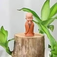 thumbnail image 1 of Mesa de té decorativa Monk Home, ideal para el salón o la sala de estar. Diseño zen pequeño, plegable, con base de madera y estructura de dos niveles. Perfecta para relajarse en el, 1 of 9