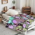 thumbnail image 3 of Invader Zim Soft Blanket Fuzzy Fleece Anti-pilling Flannel Throw Blanket Decor Sofa Bed Blanket 40x60in, 3 of 7