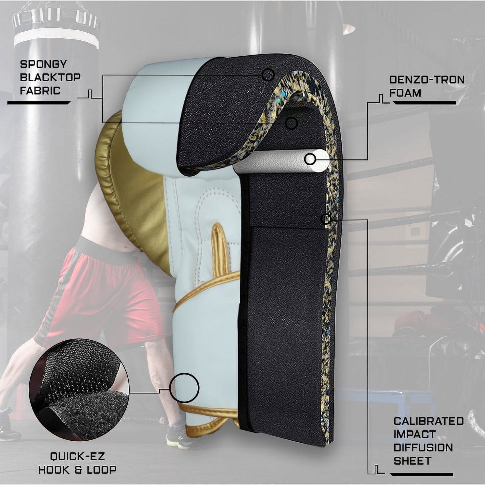 High Line White Boxing Gloves for Men and Women| Premium Punching Gloves/Boxing Training Gloves Made with Faux Leather| Free Wrist Wraps and Bag Included (10 oz, 12 oz, 14 oz & 16 oz)