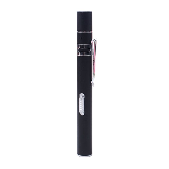 Tira De Luz Eléctrico USB Charge LED Linterna Medical Pen Light Mini Clip Lámpara de enfermería (Negro) Tmvgtek Libre de BPA