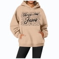 thumbnail image 1 of WEAIXIMIUNG Chandails pour Enseignantes pour Femmes Chandail à Capuche Tendance Automne et Hiver pour Femmes Imprimé Lettre Chandail à Capuche Sport à Manches Longues, 1 of 3
