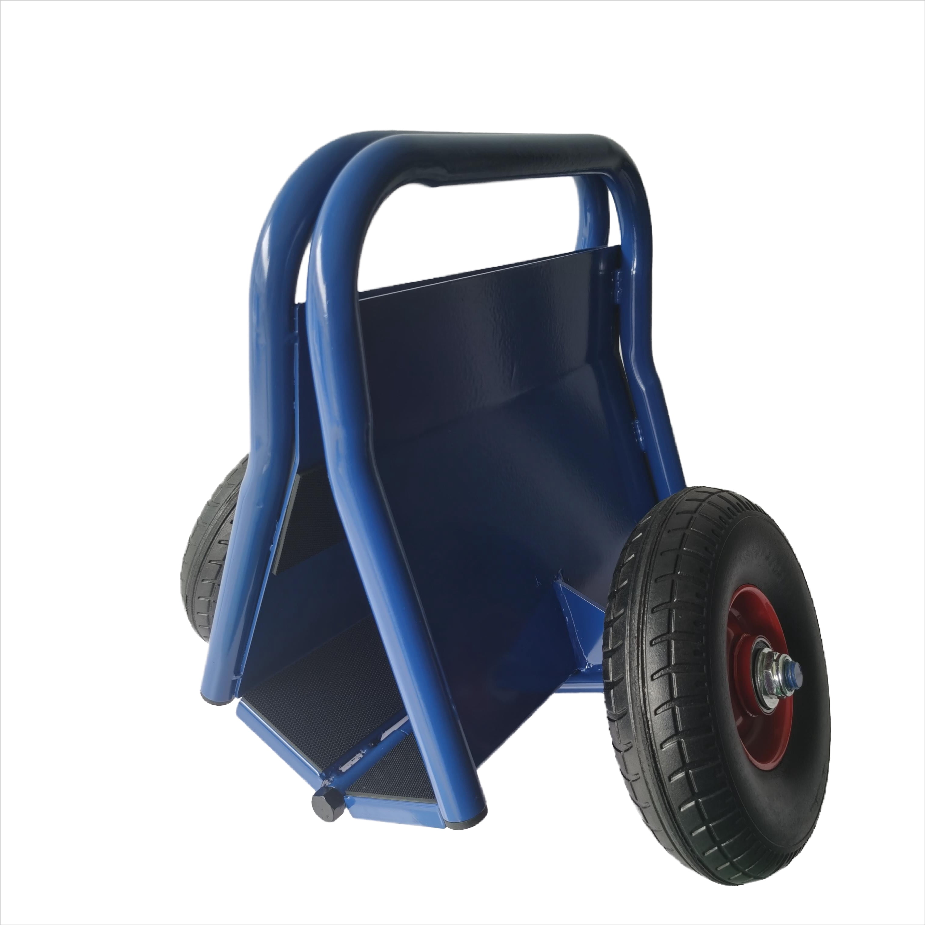 Olurrisa 1000 LB Capacity Panel Dolly with Auto-Clamp Design, Blue Slab Cart with 10" Flat-Free Tires, All-Terrain Movement for Heavy Drywall and Construction Materials
