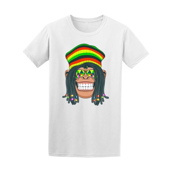 Reggae Chimpanzee Dreadlocks Tee Men's -Image by Shutterstock