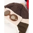thumbnail image 3 of Gustave Baby Kids Pilot Aviator Hats Winter Warm Crochet Earflap Beanie Caps Lovely Cartoon Ear Protection Fleece Hat for Toddlers Boys Girls "Brown", 3 of 7