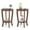 Brown, variant on Costway 2 PCS 2-Tier End Table 18'' Round Compact Sofa Side Nightstand with Storage Shelf Espresso