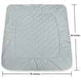 thumbnail image 4 of Funda de colchón Utopia Bedding acolchada, tamaño king size, gris claro, 4 of 7