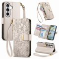 thumbnail image 1 of Funda FOXDOCK cartera de piel sintética para FOXDOCK Samsung Galaxy S26 – Resistente a golpes, RFID – Blanco, 1 of 6
