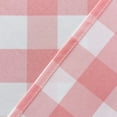 thumbnail image 3 of XWZO Short Kitchen Curtains 3 Pieces Set, Semi Sheer Light Filtering Checkered Tier and Valance Window Curtains Set, Pink, 52W x 18L (1 Panel) + 26W x 24L (2 Panels), 3 of 7