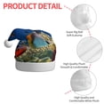 thumbnail image 4 of Bingfone Colorful Coral Reef Santa Hat for Adults,Unisex Christmas Hat Hats Extra Thicken Classic Plush for Christmas New Year Festive Holiday, 4 of 6
