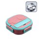 thumbnail image 1 of Fiambrera de acero inoxidable 304 para niños, con forma de robot de dibujos animados, compartimento para guardar alimentos para estudiantes, para guardar ensaladas, organizador, tres rejillas, color, 1 of 5