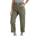 thumbnail image 4 of ShiShine Cargo Pants for Women Outdoor Hiking Camping Solid Color Pants with Pockets, 4 of 8