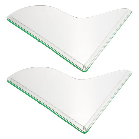 BESTOYARD 2Pack Tub Corner Splash Guard Acrylic Water Blocker Transparent Bathroom Accessories