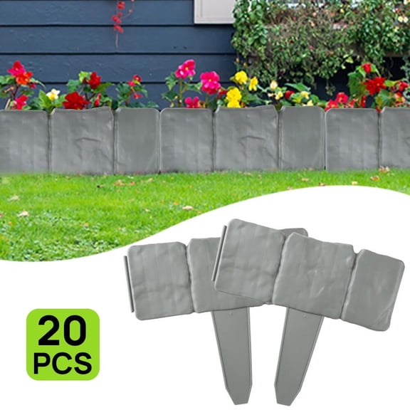 FGY Landscape Edging 16 FT Faux Edging Stones Lawn Borders for Flower Bed and Landscaping