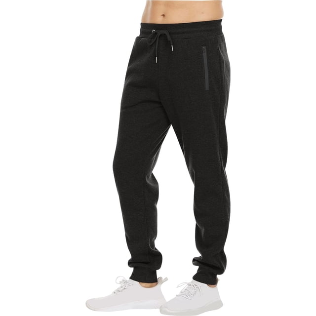 Pantalones largos de moda para hombre, deportivos, de terciopelo, con cremallera, de color liso, de poliéster