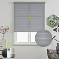 thumbnail image 1 of Yoolax Motorized Shangri-la Sheer Shade Remote Control Wireless Battery Rechargeable Window Blinds for Privacy(60% Shading Texture Grey,39"W x 72"H), 1 of 6