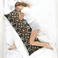 thumbnail image 4 of Boho Long Body Pillow Cover – Soft & Breathable Ethnic Fabric, Hidden Zipper, 20"x54", Stylish Abstract Tribal Print – Gift for Side Sleepers, Pregnancy, Home Decor, 4 of 7