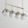 thumbnail image 3 of 12414SWSNSBR-Maxim Lighting-Duke - 4 Light Linear Pendant-14.75 Inches Tall and 8.75 Inches Wide-Satin Nickel/Satin Brass Finish, 3 of 5