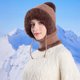 thumbnail image 5 of 3 In 1 Knitted Hat For Women With Scarf And Mask Fall Winter Warm Knitted Ski Scarf And Mask, 5 of 6