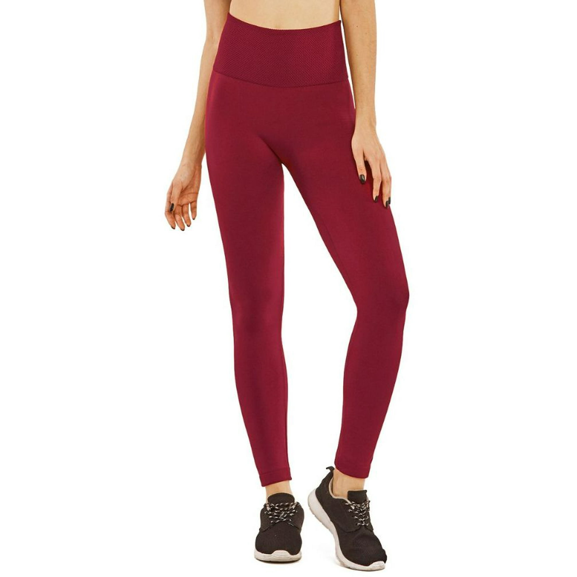 LAVRA Women s Wide Waistband with Fleece Lined Leggings Extra Warmth High Waist Pants Walmart