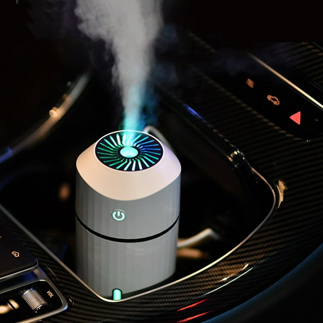 PEONAVET Mini Humidifier USB Humidifier With Colorful Light ,Large Capacity 320ML Quiet Cool Mist Humidifier For Bedroom And Office ,Car, Easy To Clean