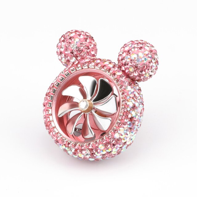 Bling Car Air Freshener Vent Clip for Women, Car Vent Diffuser with Fragrance Freshener-Cute Car Accessories Interior, Pink