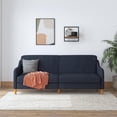 thumbnail image 3 of DHP Jasper Coil Futon, Navy Linen, 3 of 10