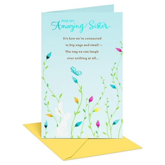 American Greetings Easter Card for Sister (Bunny and Blooms)