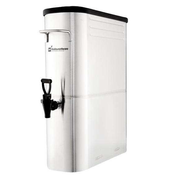 Bev Tek 3 gal Silver 13/0 Stainless Steel Iced Tea Dispenser - 11" x 6 1/2" x 20 3/4" - 1 count box