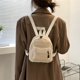 thumbnail image 4 of Mini mochila de lana de cordero Vintage Likrtyny caqui, 4 of 9