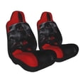 thumbnail image 2 of Sikiie Black Dog Red Background Car Seat Covers 2PCs Front Car Seat Covers Universal fit for Most Cars SUVs and Trucks-2 PCS, 2 of 9