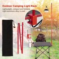 thumbnail image 2 of Lámpara plegable Linterna Soporte Aleación de aluminio Camping al aire libre Poste de luz Titular de poste Hugtrwg Para estrenar, 2 of 7