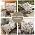thumbnail image 6 of Botanical Flowers Tapestry for Bedroom Wall Hanging Tapestry, Watercolor Farmhouse Daisy Herbs Ceiling Backdrop Tapestries Poster Blanket Wall Decor for Teens Room Living Room Dorm 59" x 79", 6 of 8