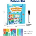 thumbnail image 5 of D-FantiX Magnetic Fraction Educational Puzzle for Kids Ages 3-8, Fraction Tiles & Circles Set, Math Manipulatives, Montessori Fraction Learning Toys for Kids Students Homeschool Supplies, 5 of 8