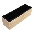 thumbnail image 4 of Modelo de fabricación de jabón de silicona, fundición epoxi, caja de madera rectangular, herramienta de accesorios para manualidades DIY hecha a mano Negro BLESIY Epoxi de jabón de silicona, 4 of 8
