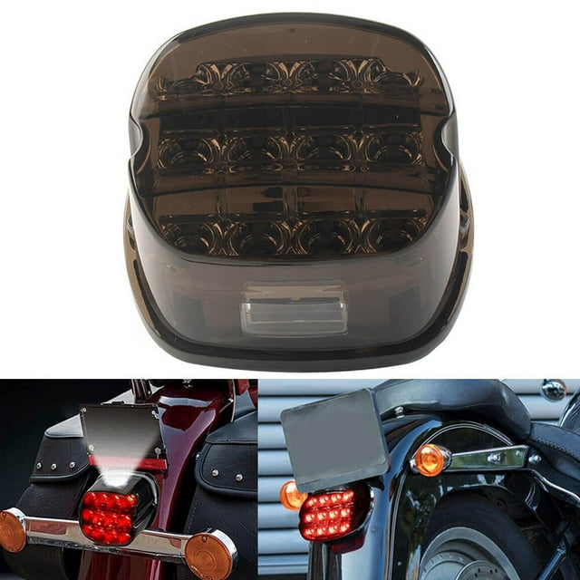 LED Brake Tail Light Fit Harley Electra Glide Fatboy Ultra Limited Dyna Smoke
