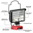 thumbnail image 2 of Portable LED Work Light for Milwaukee M18 18v Battery,Ecarke LED Flood Light 72W 6800 Lumens of Brightness with USB&Type C Charging Port & Low Voltage Protection,Cordless Work Light (Bare Tool Only), 2 of 7