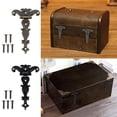 thumbnail image 4 of Hinges Zinc Alloy Hinge 4pcs Antique Hinge Furniture Hardware Accessories, 4 of 11