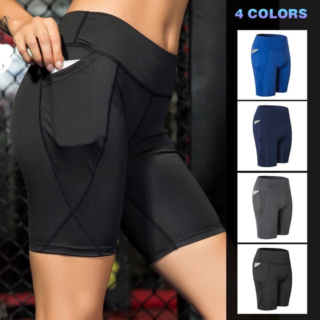 Shorts de Yoga TFixol Azul XX-Large