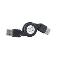 lixuesong Retractables USB 2.0 Extension Cord Male to Female Extendable Cable for Charging and Data Transfer