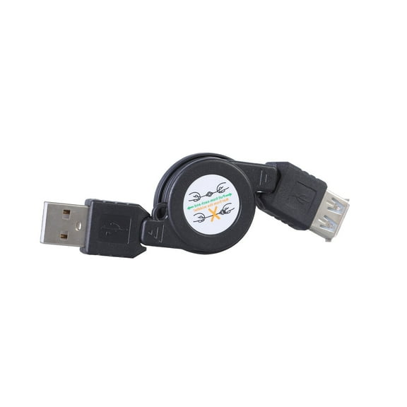 lixuesong Retractables USB 2.0 Extension Cord Male to Female Extendable Cable for Charging and Data Transfer