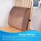 thumbnail image 5 of style 1 Almohada de apoyo lumbar para respaldo de silla de oficina - Mejore la postura mientras está sentado - Cojín de espuma viscoelástica, 5 of 5