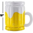 thumbnail image 6 of Inflatable Cooler - Pack of 2 Beer Mug Floating Cooler for Pool Parties and Summer Gatherings - Durable Drink Chiller and Bachelor Party Decorations, 6 of 6