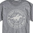 thumbnail image 3 of USPS - Pony Express Stamp United States Mail - Men's Short Sleeve Graphic T-Shirt, 3 of 5