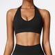 thumbnail image 4 of Ropa interior deportiva para mujer, ropa interior deportiva de alto soporte, fruncida, para Fitness, gimnasio, cuello colgante, Top de Yoga, ropa de entrenamiento con realce, ropa deportiva de realce, 4 of 5