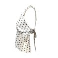 thumbnail image 6 of Halter Tops for Women Summer Sleeveless Deep V Neck Polka Dots Backless Ruffle Hem Crop Peplum Tank Tops Y2k Going out Top, 6 of 6
