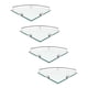 thumbnail image 4 of Organizador De Almacenamiento De Ducha De Esquina ANGGREK Estante De Esquina De Vidrio Pulido Suave Montado En La Pared Soportes De aleación De Aluminio 4 Uds Para El Hogar, 4 of 8